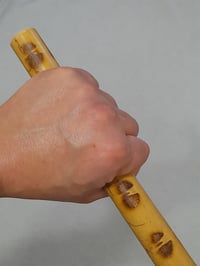 Image 4 of PAIR - Escrima Kali Rattan Sticks Heavy Carved Burnt Rattan Arnis FMA  