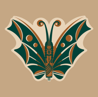 MARIPOSA Decals - Pack of two - Green