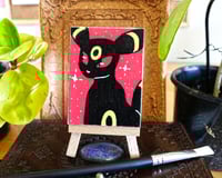 Image 3 of Umbreon Original Mini Canvas Art