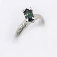 Image 1 of Size L  Sterling Silver Stacking Ring