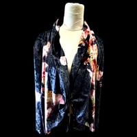 Image 4 of Cherry Blossom Ballerina Crushed Velour Wrap Jacket