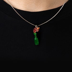 Image of 🆕Collier « Cou d’État » — pendentif Molotov Lego