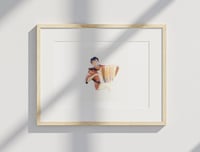 Image 3 of Aquarelle originale "Accordeoniste"