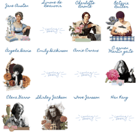 Image 2 of Pendientes literarios (de botón)