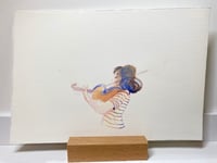 Image 2 of Aquarelle originale "La violoniste"