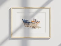 Image 2 of Aquarelle originale "Épave à Camaret-sur-mer"