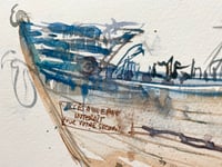 Image 5 of Aquarelle originale "Épave à Camaret-sur-mer"