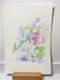 Image 3 of Aquarelle originale "Jardin"