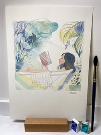 Image 2 of Aquarelle originale "S'évader"