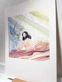 Image 4 of Aquarelle originale A4 "Douceur d'hiver #1"