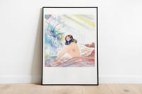 Image 4 of Aquarelle originale A3 "Douceur d'hiver #2"