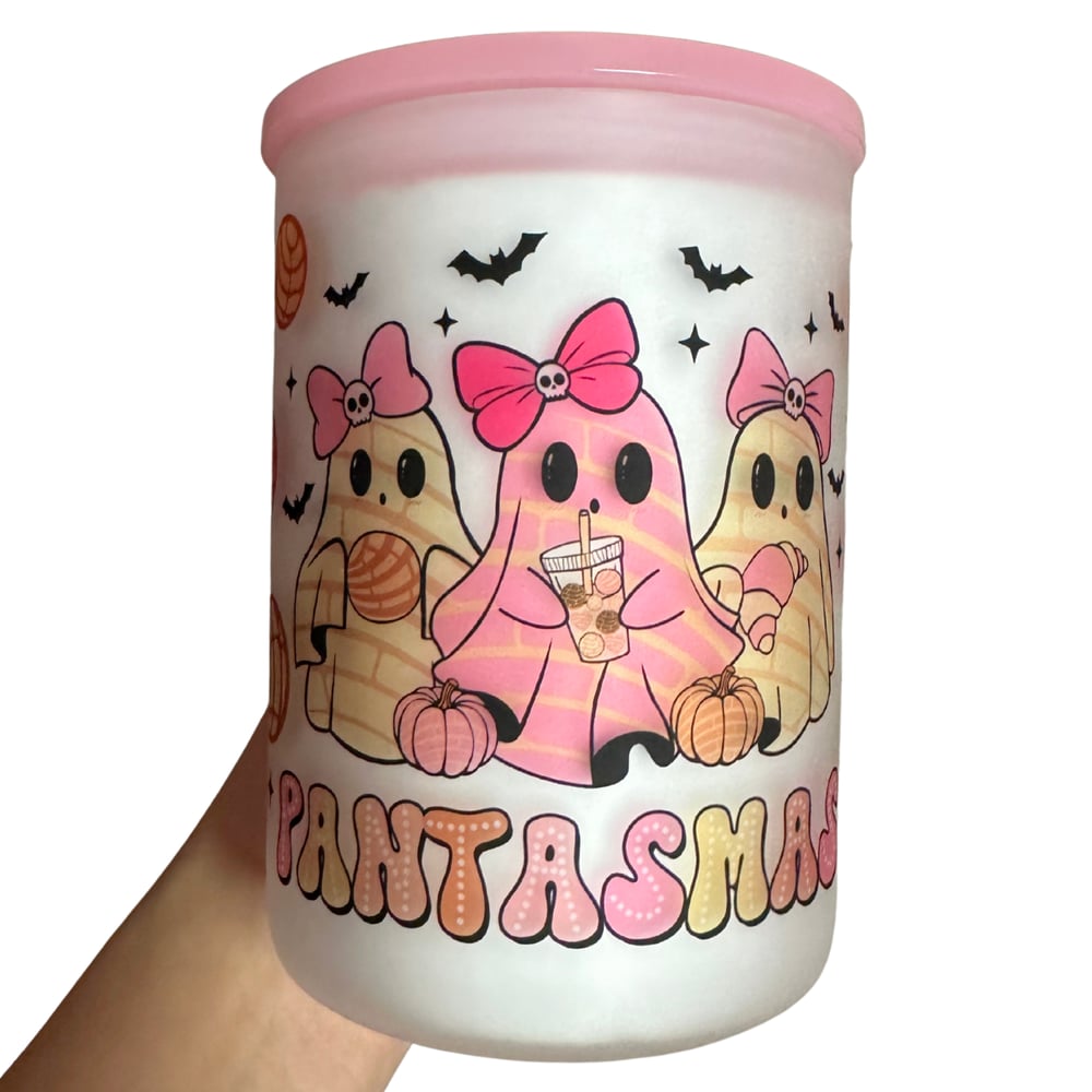 Image of PANtasmas 17oz Frosted Glass Mug💕👻