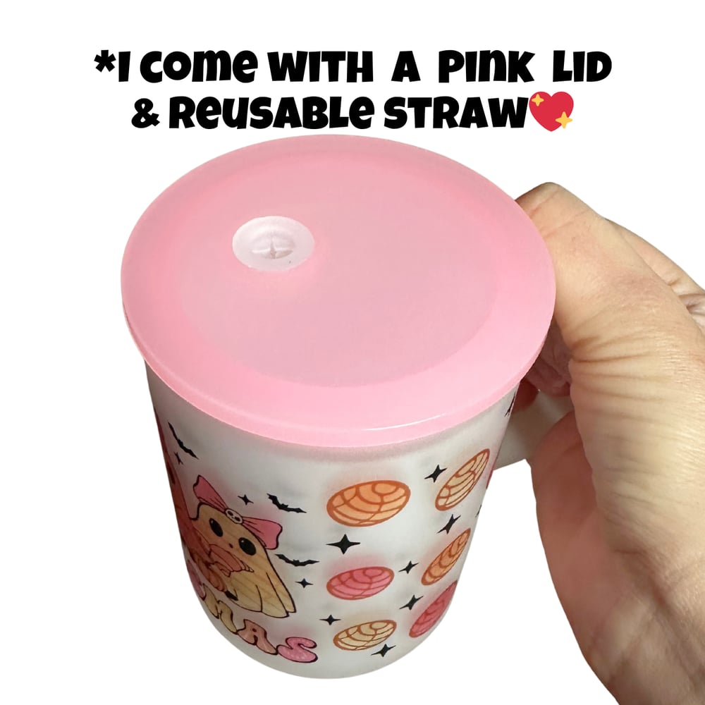 Image of PANtasmas 17oz Frosted Glass Mug💕👻