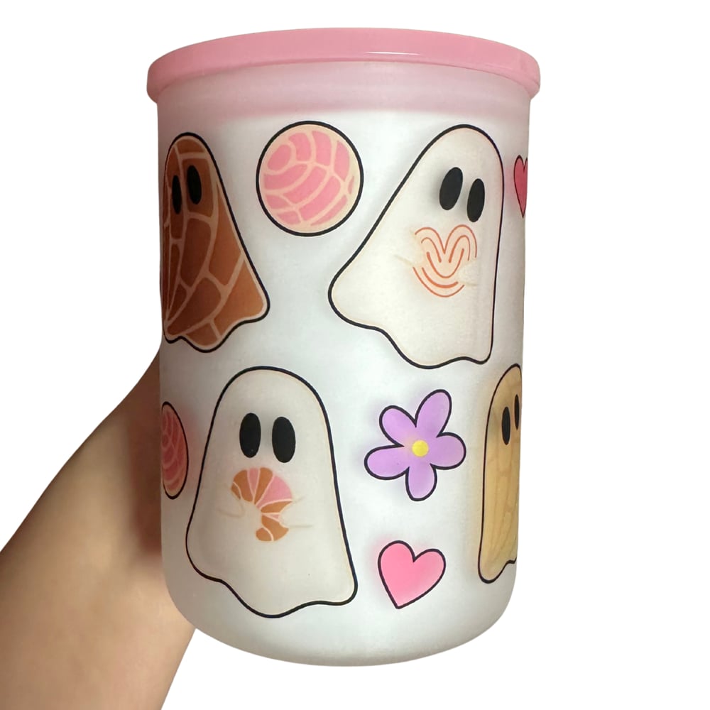 Image of Conchita Ghosts 17oz Frosted Glass Mug💕👻
