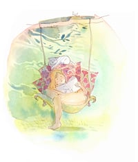 Image 1 of Tirage d'art "Lecture d'été"