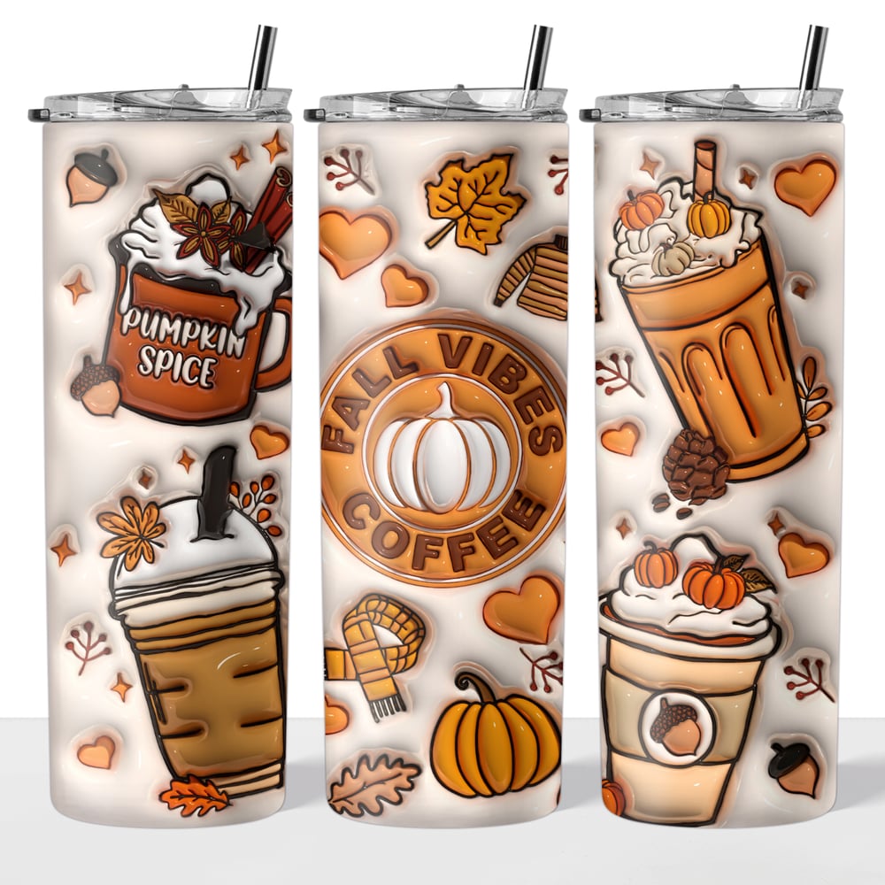 Image of Fall Vibes Coffee 20oz Tumbler🧡