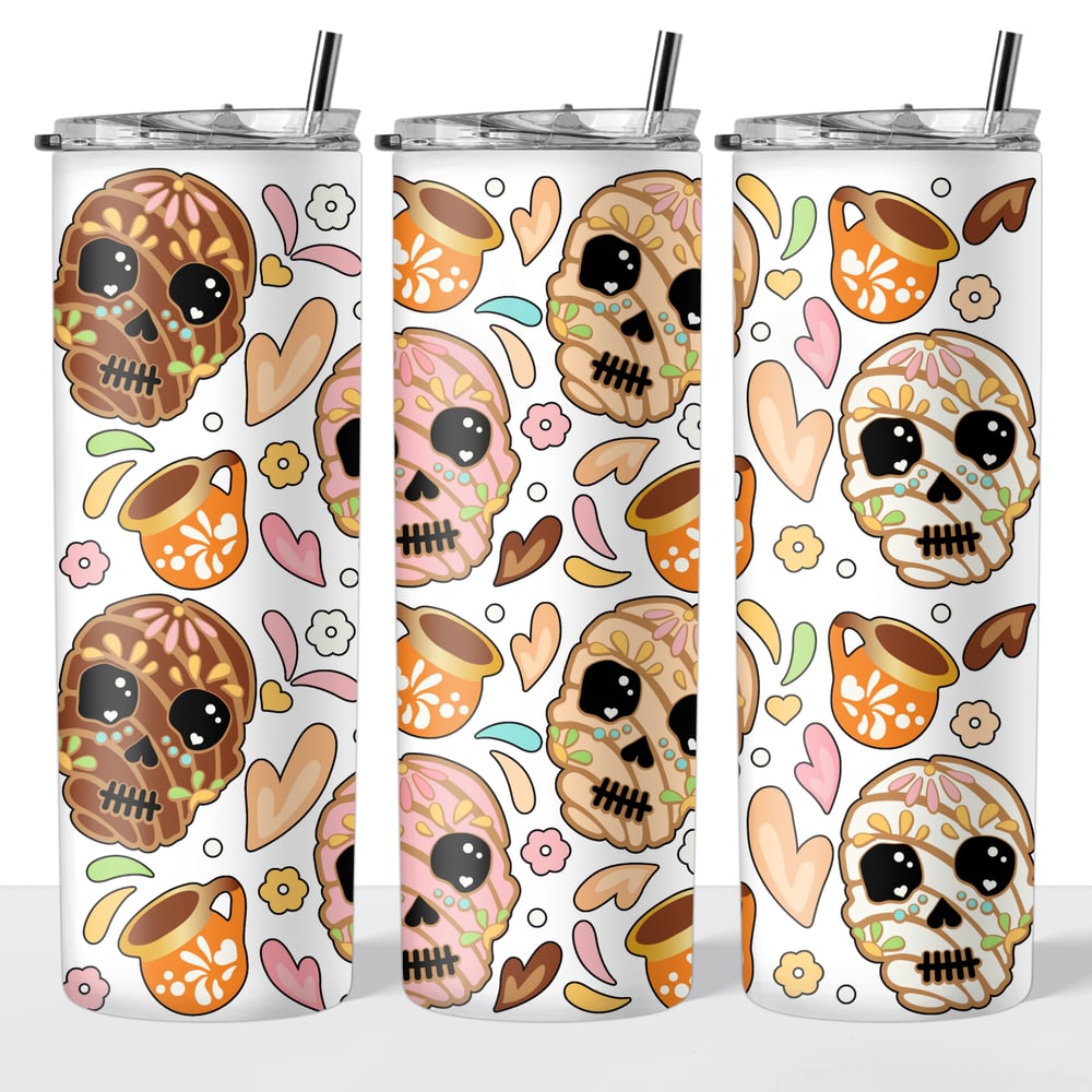 Image of Day Of The Dead Conchas 20oz Tumbler💀💖