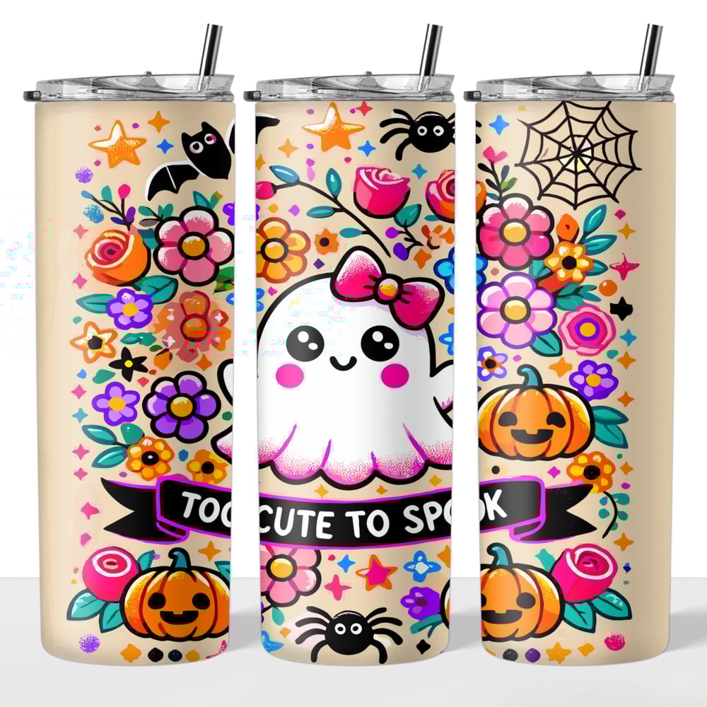 Image of Too Cute To Spook 20oz Tumbler👻💖
