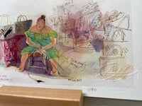 Image 4 of Tirage d'art "Tressage Marché de Papeete"