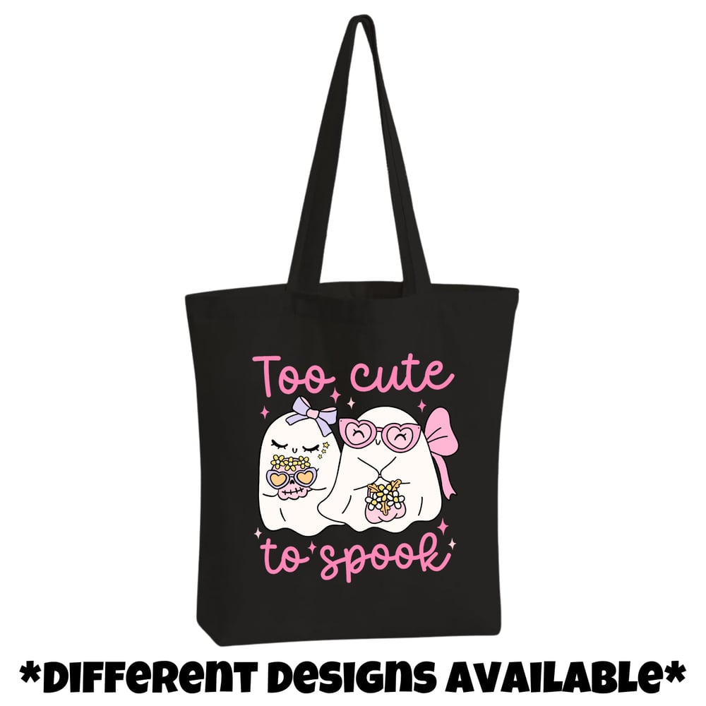 Image of Fall/HalloweenCanvas Tote Bag ✨Different Designs Available✨
