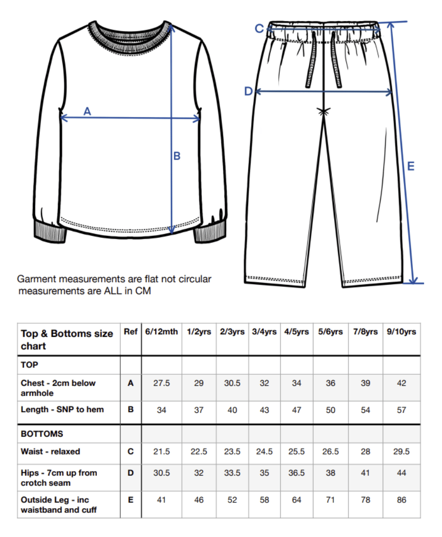 Image of BIG FITTING/SIZE DOWN Beige checked pjs - The Little Fir Tree 