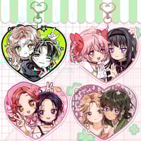 Image 1 of PREORDER Heart Yuri/GL Couple Charms