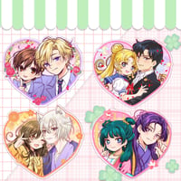 Image 1 of PREORDER Shoujo Couple Heart Vinyl Stickers