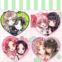 Image 1 of PREORDER Yuri/GL Couple Heart Stickers