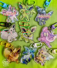 Image 1 of [SHINY Variants] Eeveelution Keychains