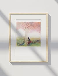 Image 5 of Aquarelle originale "Rêverie"