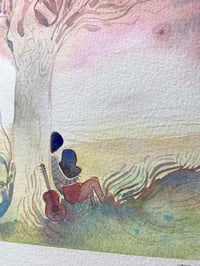 Image 3 of Aquarelle originale "Rêverie"