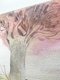 Image 4 of Aquarelle originale "Rêverie"