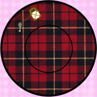 Image 2 of Shugo Chara Inspired Red Tartan Beret