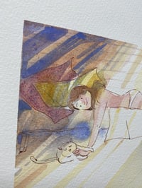 Image 3 of Aquarelle originale "Souvenir d'été"