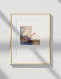 Image 5 of Aquarelle originale "Le guitariste"