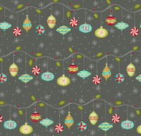 Image of Deck the Halls Coal Shade 30cm