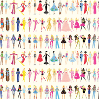 Image of Cream Barbie Dolls Shade 30cm