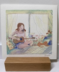 Image 2 of Aquarelle originale "Mélodie d'été"