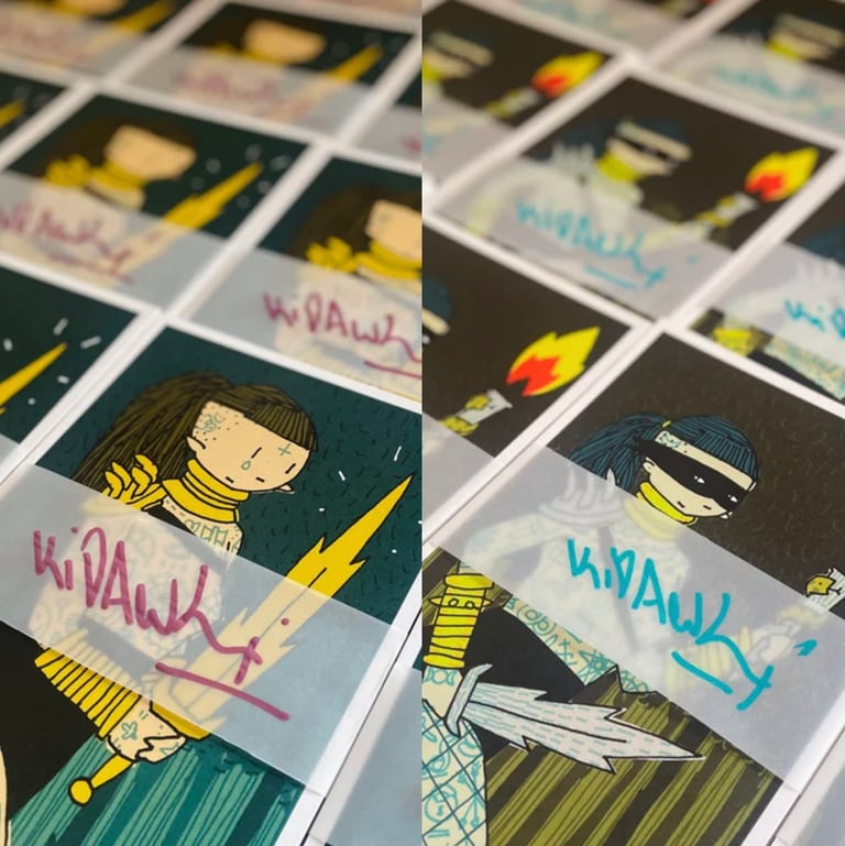 STABBY WOMEN - DELUXE postcard set A + B (12 x A5 designs)