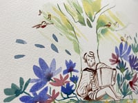 Image 4 of Aquarelle originale "Primavera #1"