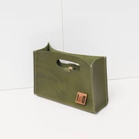 Image 2 of STUDIO LINE medium grab-handle Clutch in olive 