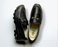 Image 1 of ZDA black leather sneaker loafer made in Slovakia 