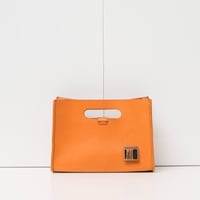 Image 1 of STUDIO LINE medium grab-handle Clutch in mustard