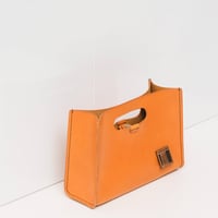 Image 2 of STUDIO LINE medium grab-handle Clutch in mustard