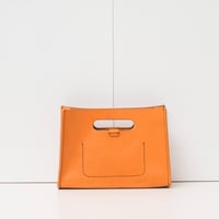 Image 3 of STUDIO LINE medium grab-handle Clutch in mustard