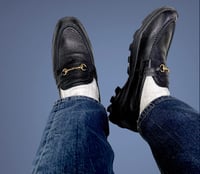 Image 2 of ZDA black leather sneaker loafer made in Slovakia 