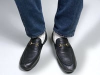 Image 4 of ZDA black leather sneaker loafer made in Slovakia 
