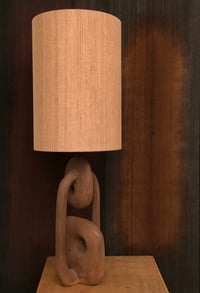 Image 1 of concrete table lamp (terracotta)