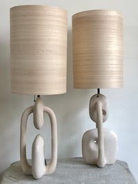 Image 2 of handshaped concrete tablelamps (set of 2) warm white