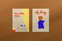 Image 3 of Postkarte - hey little baby welcome